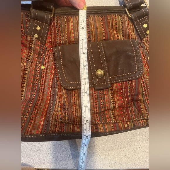 Vintage Fossil tapestry purse - Picture 4 of 6